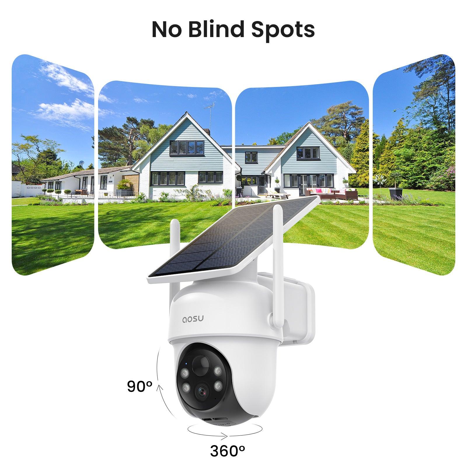 Set Telecamere Solari – Copertura 360° con AI