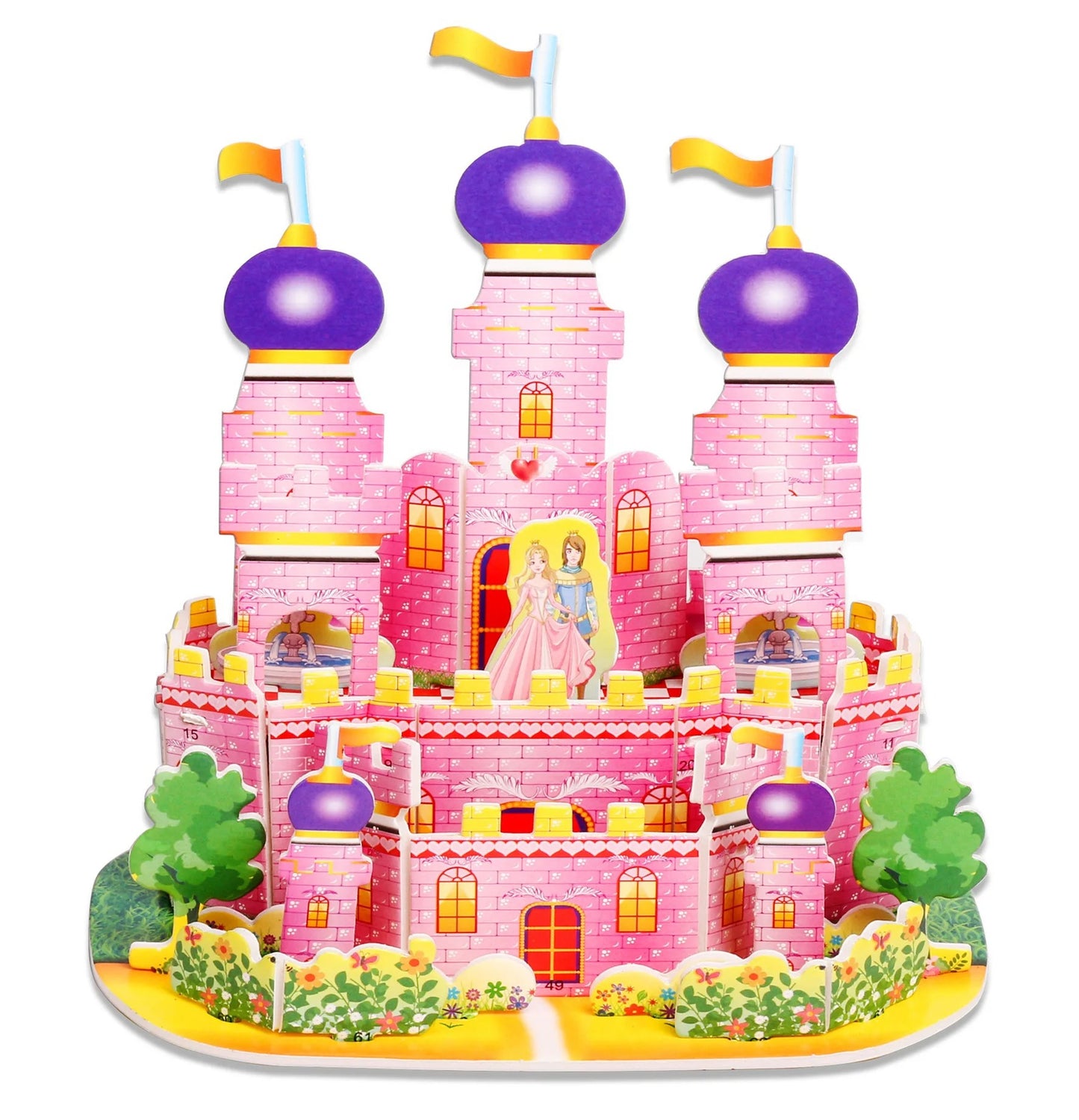 Puzzle 3D Cartoon Casa e Castello  Giocattoli Educativi Fai da Te