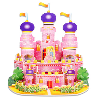 Puzzle 3D Cartoon Casa e Castello  Giocattoli Educativi Fai da Te