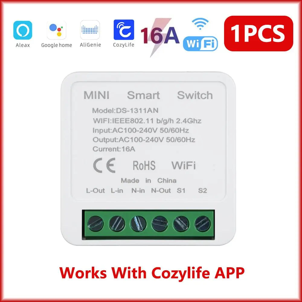 Mini WiFi Smart Switch with Timer & App Control MigliorPrezzi.com