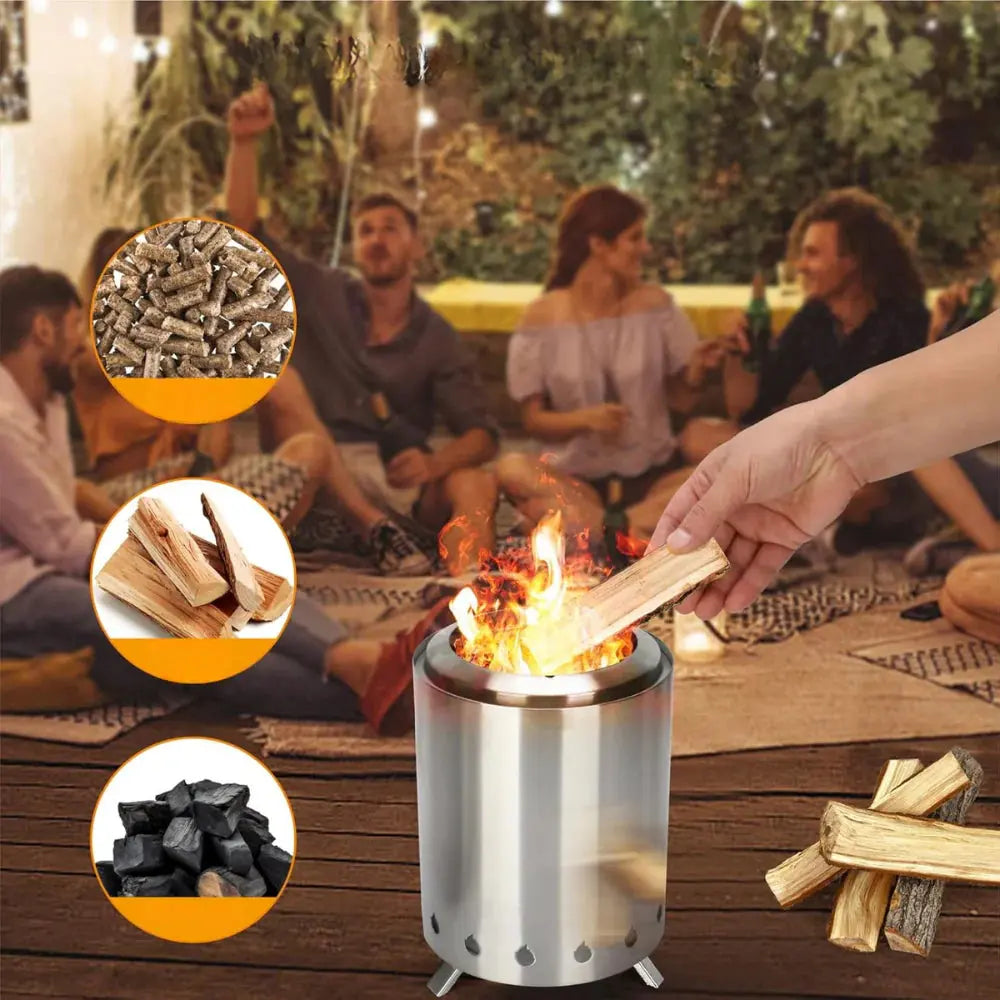 FireCook™ | Stufa Portatile a Legna per Riscaldamento e Cottura Outdoor MigliorPrezzi.com