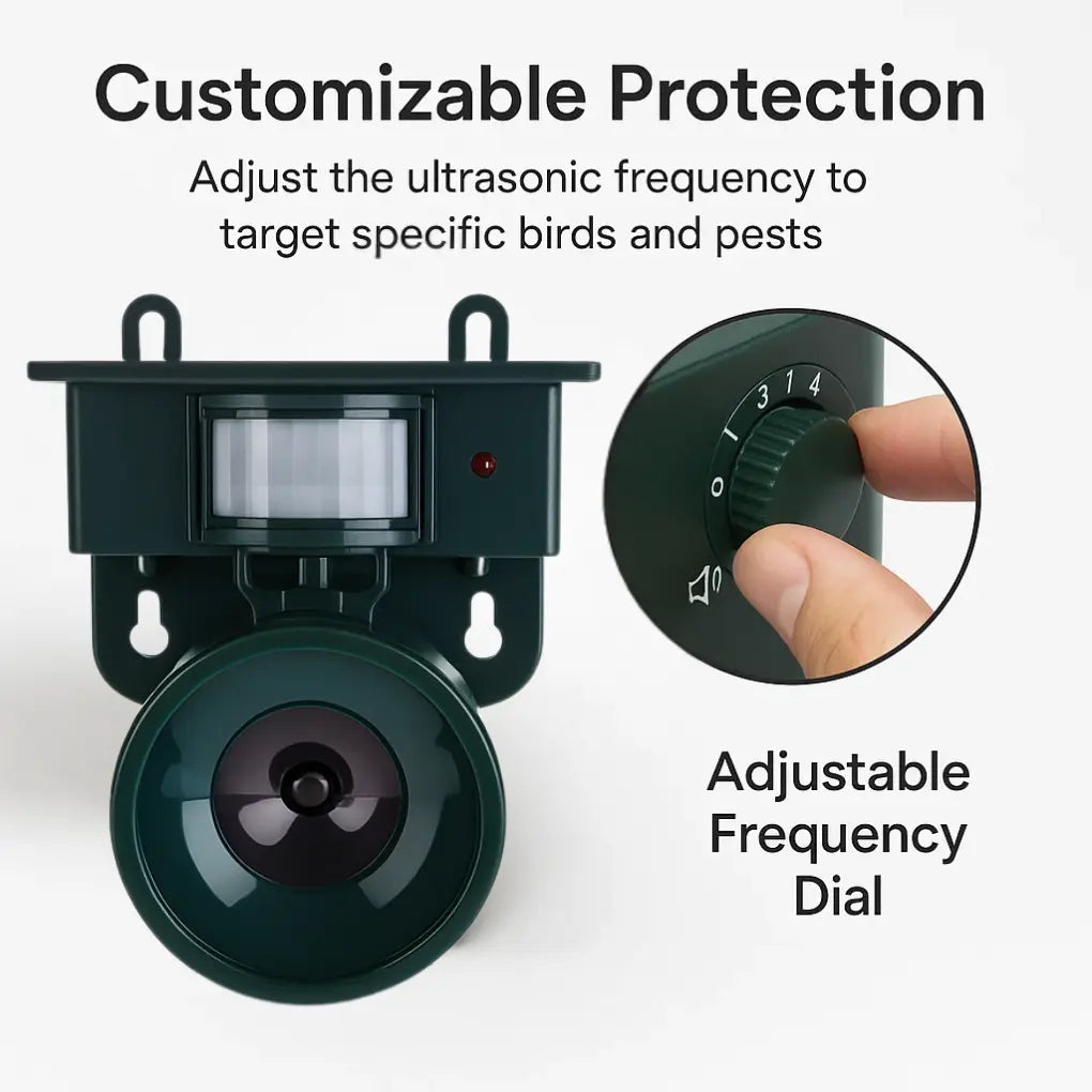 Motion Sensor Bird Deterrent for Crows: Ideal Pigeon Repeller with Sound Scarer MigliorPrezzi.com