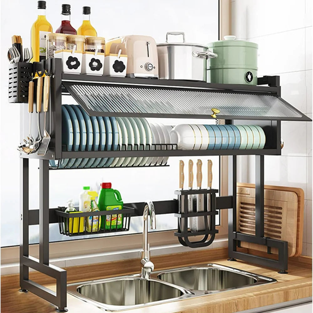 Organizzatore Lavello Multifunzionale | Piatti, Posate, Taglieri e Utensili in Ordine