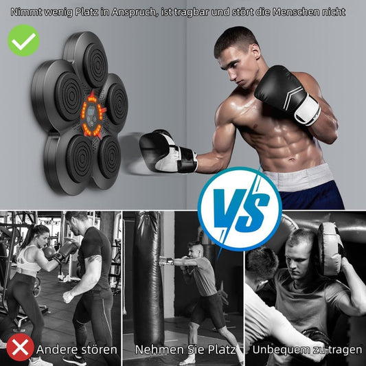 Macchina da Boxe Musicale Intelligente™ | Allenamento Interattivo con 9 Modalità e Connessione Bluetooth
