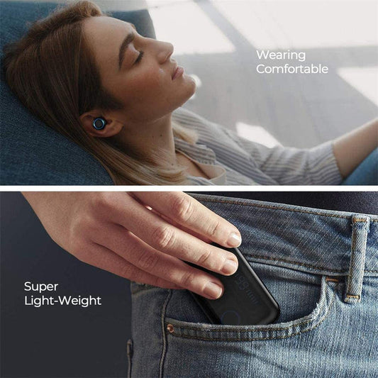 Bluetooth 5.0 wireless headphones in Auricular Waterproof Ear with LED display