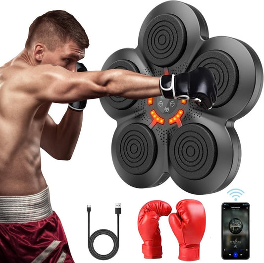 Macchina da Boxe Musicale Intelligente™ | Allenamento Interattivo con 9 Modalità e Connessione Bluetooth