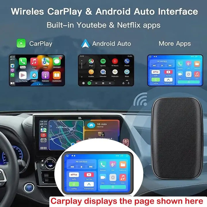 CarPlay AI Box – Adattatore Wireless per Apple CarPlay e Android Auto con Supporto Video, YouTube e Netflix MigliorPrezzi.com