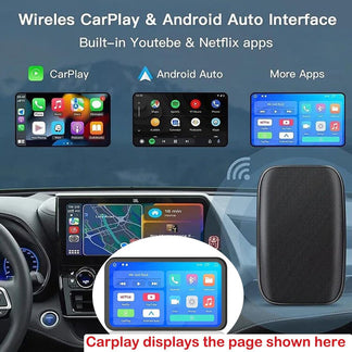 Carplay in the pits - Wireless adapter for Apple Carplay and Android Auto with video support, YouTube and Netflix