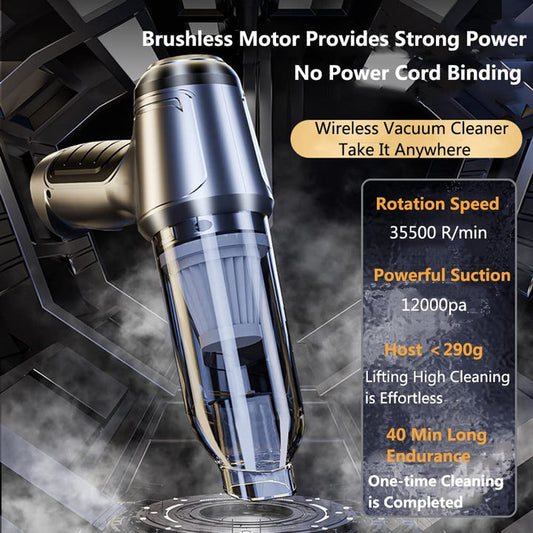 Wireless portable vacuum cleaner and 12000pa high power portable car for cars