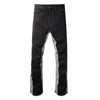 Jeans Neri Flare™ | Stile Streetwear con Dettagli a Contrasto
