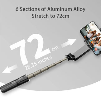 Portable support with extendable auction