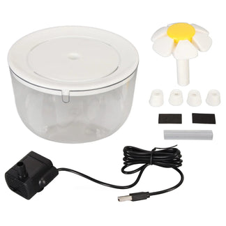 Water dispenser for cats with automatic fountain and filter