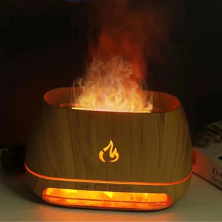 <tc>Flame Effect Aroma Diffuser with Relaxing LED Lights</tc>