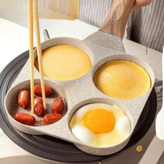 Padella Antiaderente 4 in 1™ | Ideale per Uova, Pancake e Colazioni Veloci