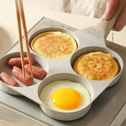Padella Antiaderente 4 in 1™ | Ideale per Uova, Pancake e Colazioni Veloci