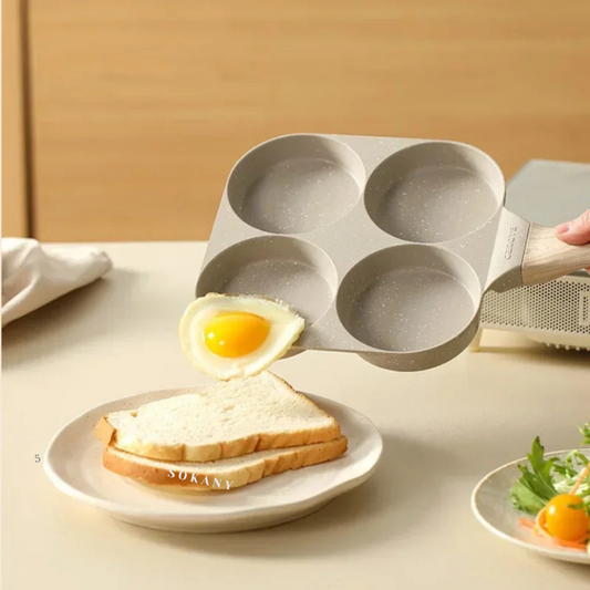 Padella Antiaderente 4 in 1™ | Ideale per Uova, Pancake e Colazioni Veloci