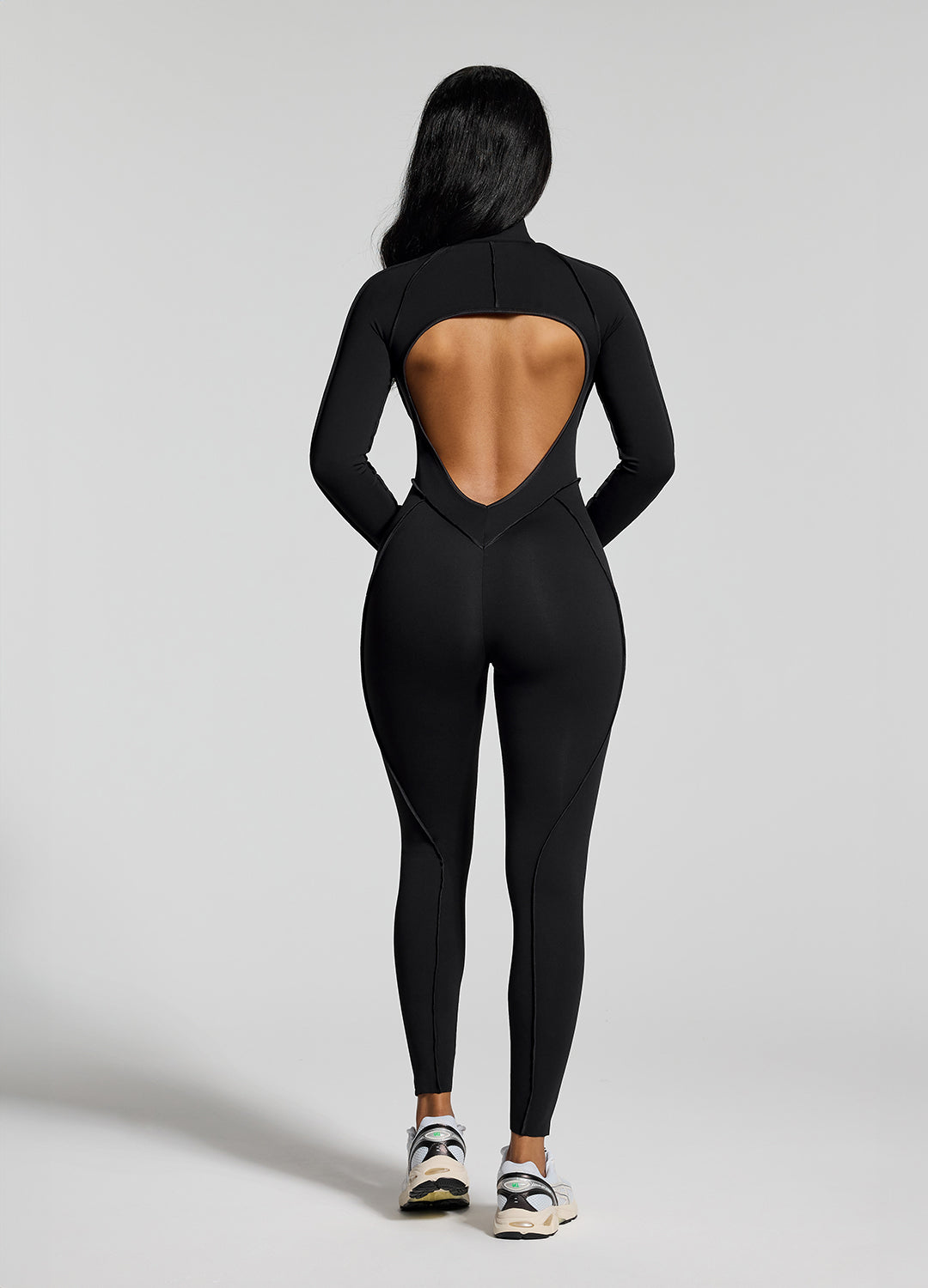 Catsuit Donna con Schiena Scoperta – Tuta Aderente per Pilates, Yoga e Fitness