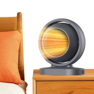 Mini stove with portable hot ptc fan