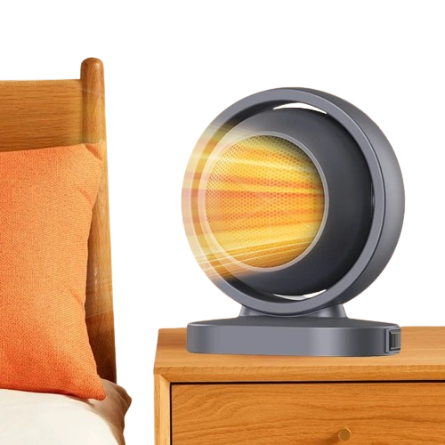 Mini stove with portable hot ptc fan