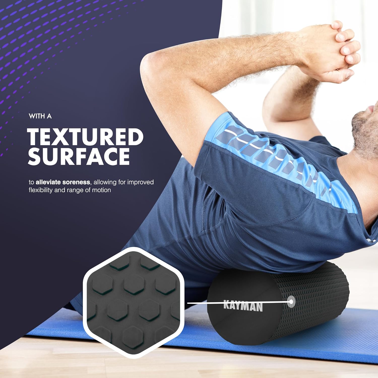 Rullo Fitness Massaggiante | Scioglie le Tensioni Muscolari e Riattiva la Circolazione