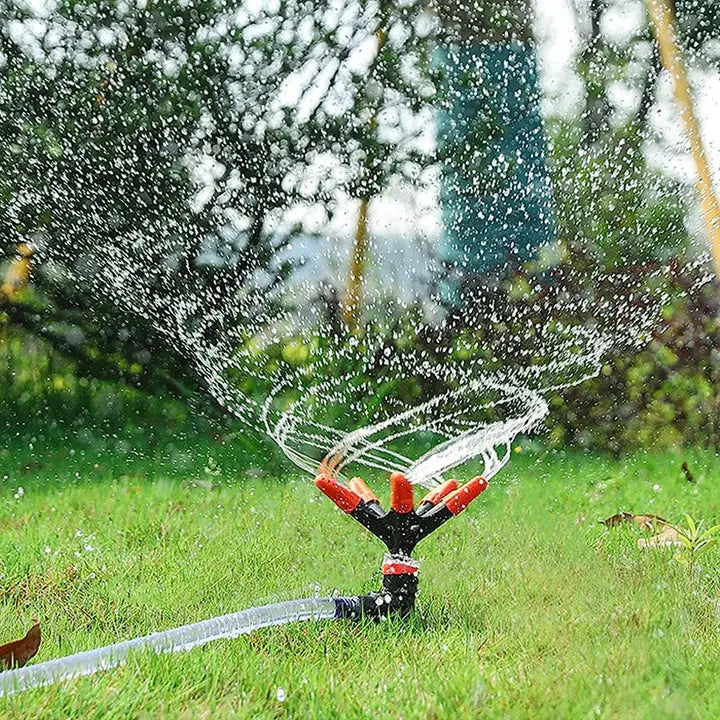 Irrigatore da Giardino Rotante Automatico a 360° con 5 Bracci e Ugelli Regolabili MigliorPrezzi.com