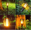 2 Torce Solari a Led Effetto Fiamma da Giardino Impermeabili MigliorPrezzi.com