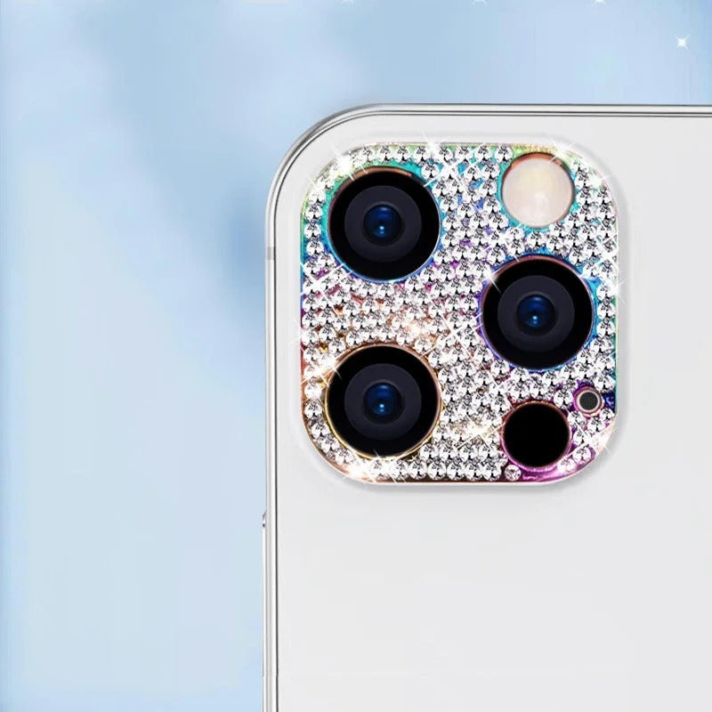 Custodia Protettiva Diamantata per la Fotocamera dell' iPhone dal 13 al 15