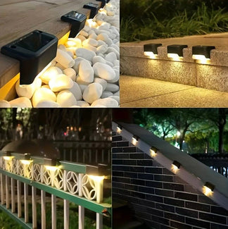 4/8 outdoor lights set with solar charging