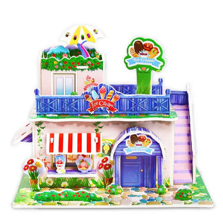Puzzle 3D Cartoon Casa e Castello  Giocattoli Educativi Fai da Te