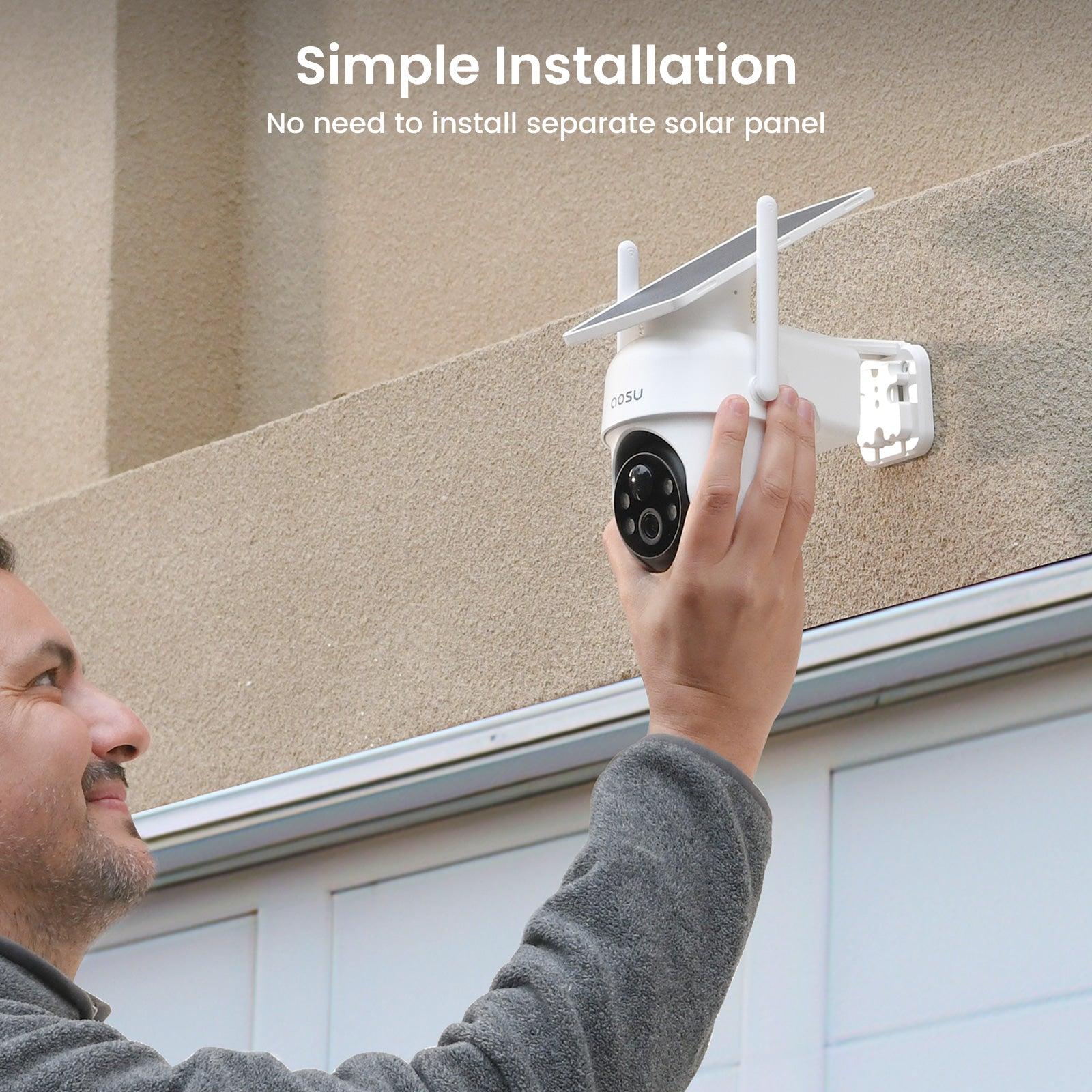 Set Telecamere Solari – Copertura 360° con AI
