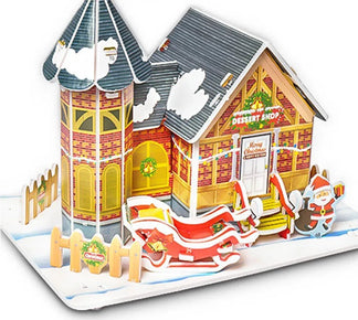 Puzzle 3D Cartoon Casa e Castello  Giocattoli Educativi Fai da Te