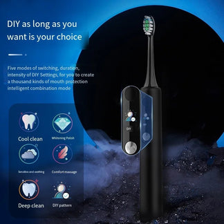 Spazzolino Elettrico Ultrasuoni con Sospensione Magnetica Ricaricabile e Impermeabile