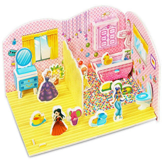 Puzzle 3D Cartoon Casa e Castello  Giocattoli Educativi Fai da Te