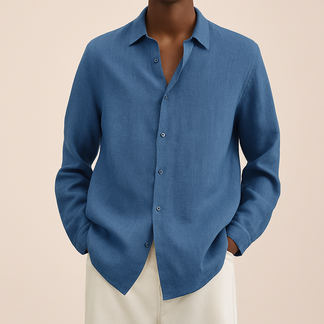 Camicia Elegante in Lino Uomo™ | Freschezza Naturale e Stile Raffinato