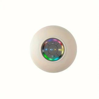 Waterproof speaker for LED shower with suction cup