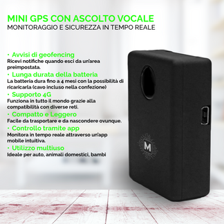 Mini GPS with audio listening