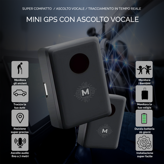 Mini GPS with audio listening