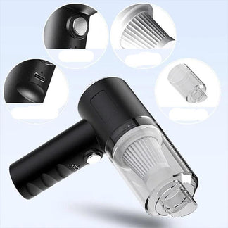 Aspirapolvere Wireless per Auto 15000Pa – Portatile con Forte Aspirazione e Mini Spazzola