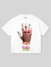 BOUNCE BACK™ | T-Shirt Streetwear con Stampa Artistica di Anello e Bracciale
