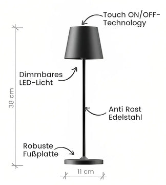 Beambliss ™ | Rechargeable and wireless minimal table lamp