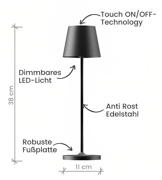 Beambliss ™ | Rechargeable and wireless minimal table lamp