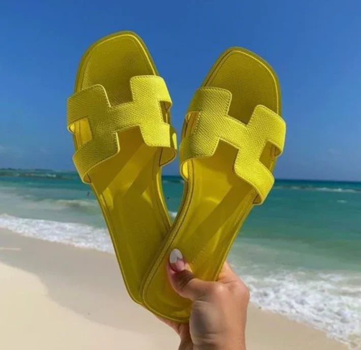 Sandali in Pelle con Design H™ | Eleganza Moderna e Comfort Estivo
