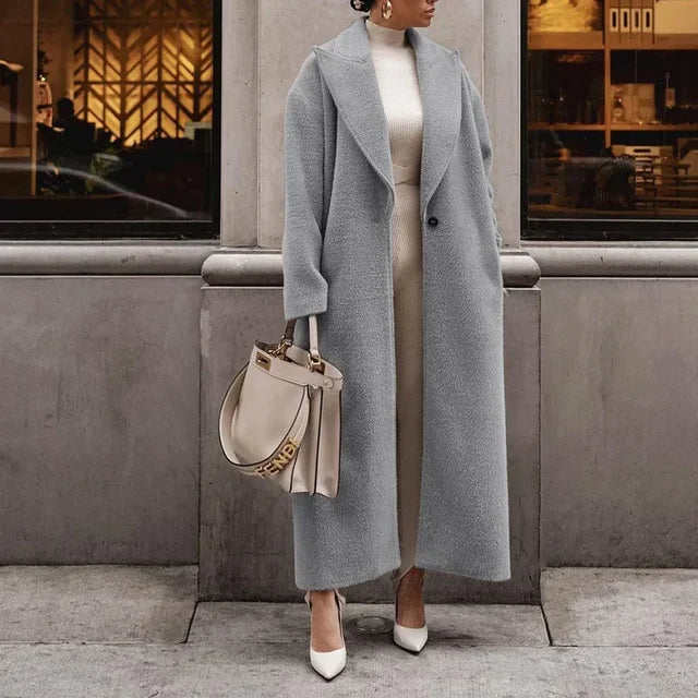 Cappotto Donna Oversize in Lana – Elegante e Lungo