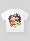 BOUNCE BACK™ | Maglia Oversize con Grafica Ragazza in Stile Cartoon Chic