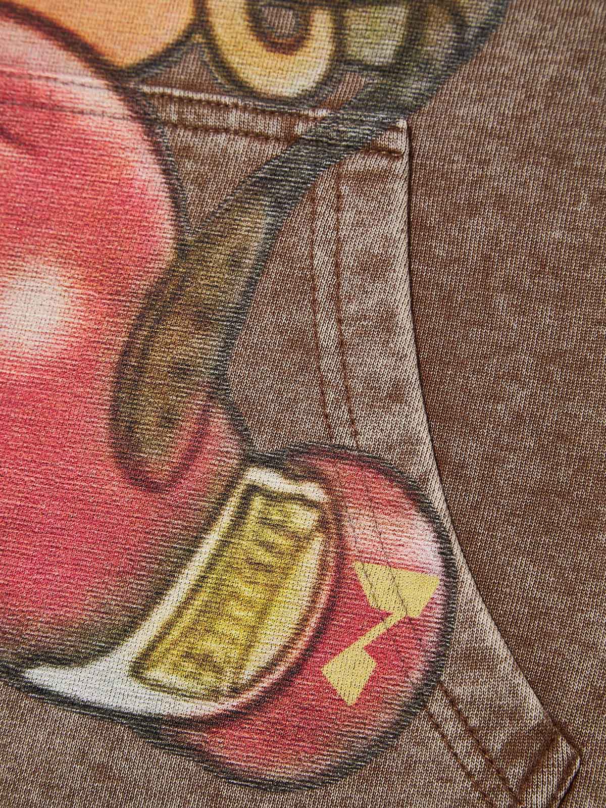 BOUNCE BACK™ | Felpa con Cappuccio Streetwear con Stampa Girl Boxer Cartoon