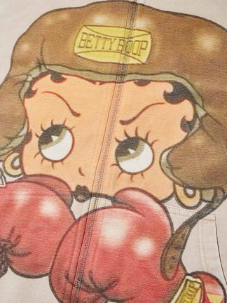 BOUNCE BACK™ | Felpa con Cappuccio Streetwear con Stampa Girl Boxer Cartoon