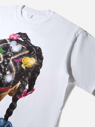 BOUNCE BACK™ | Oversize Streetwear con Stampa Treccia