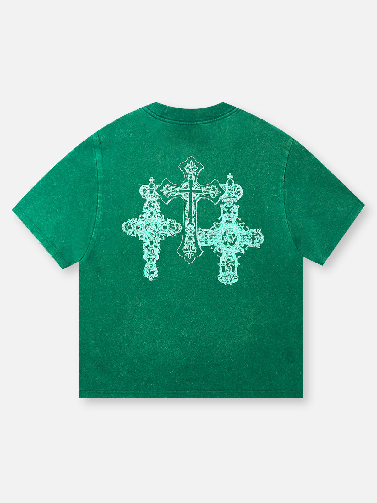 BOUNCE BACK™ | Maglia Verde Streetwear con Stampa Money Bite Iconica