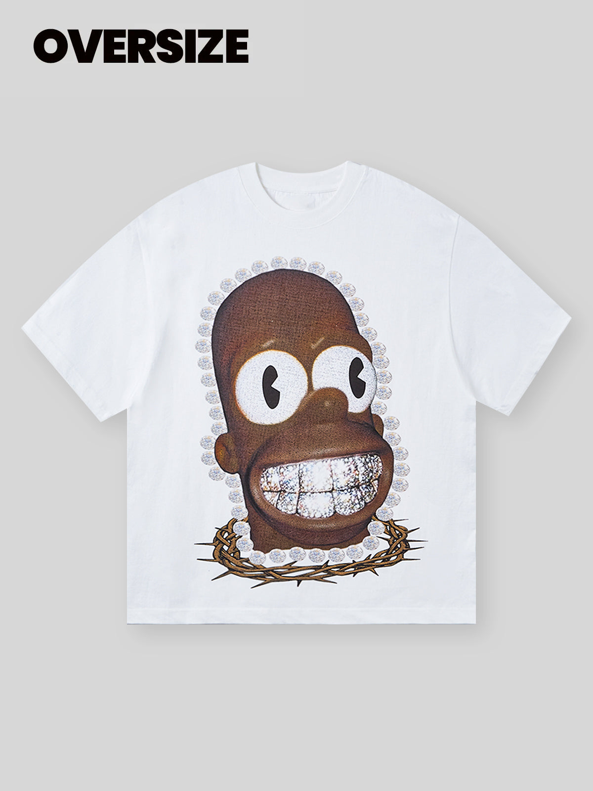 BOUNCE BACK™ | Maglia Oversize con Grafica Simpson e Sorriso Dente di Diamante