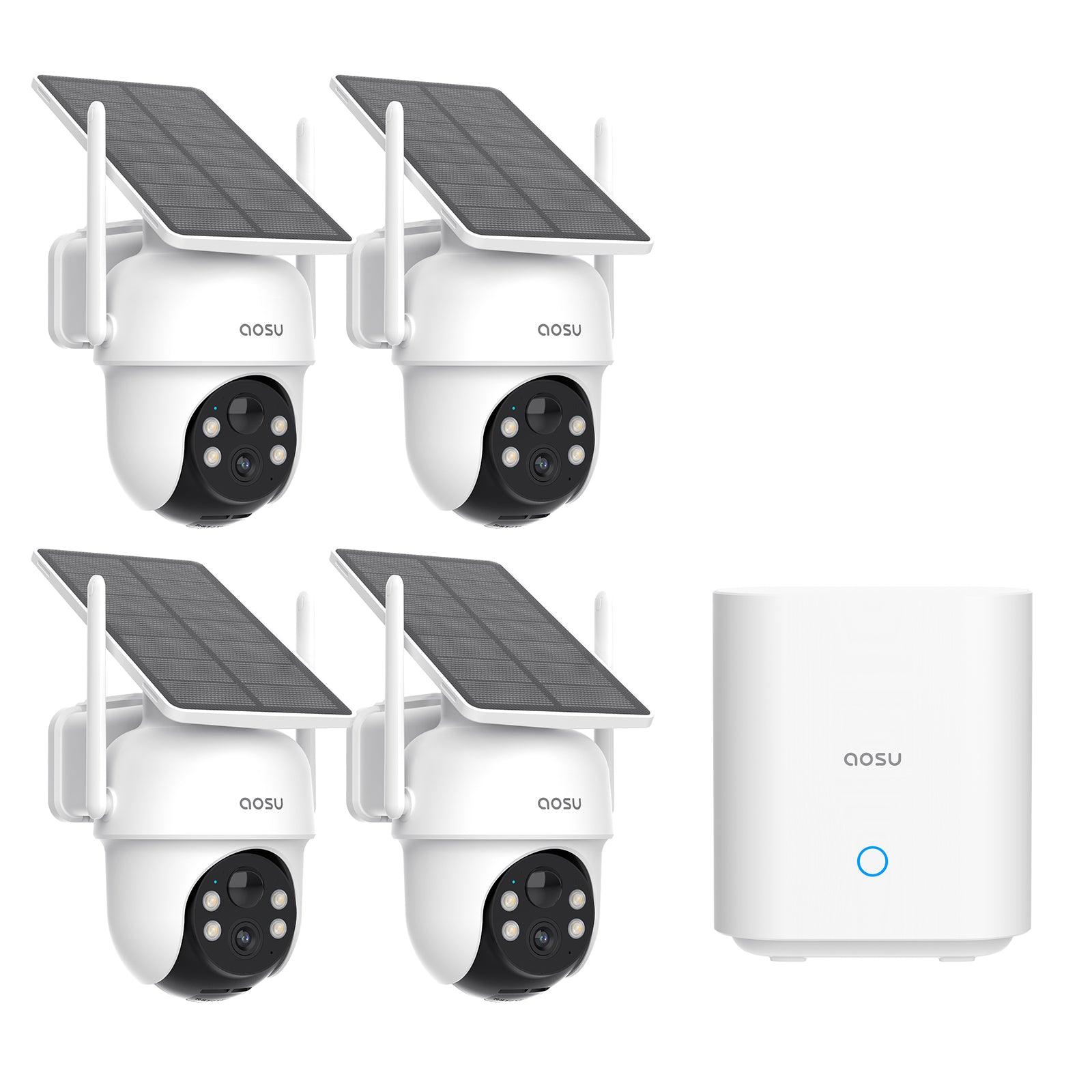 Set Telecamere Solari – Copertura 360° con AI